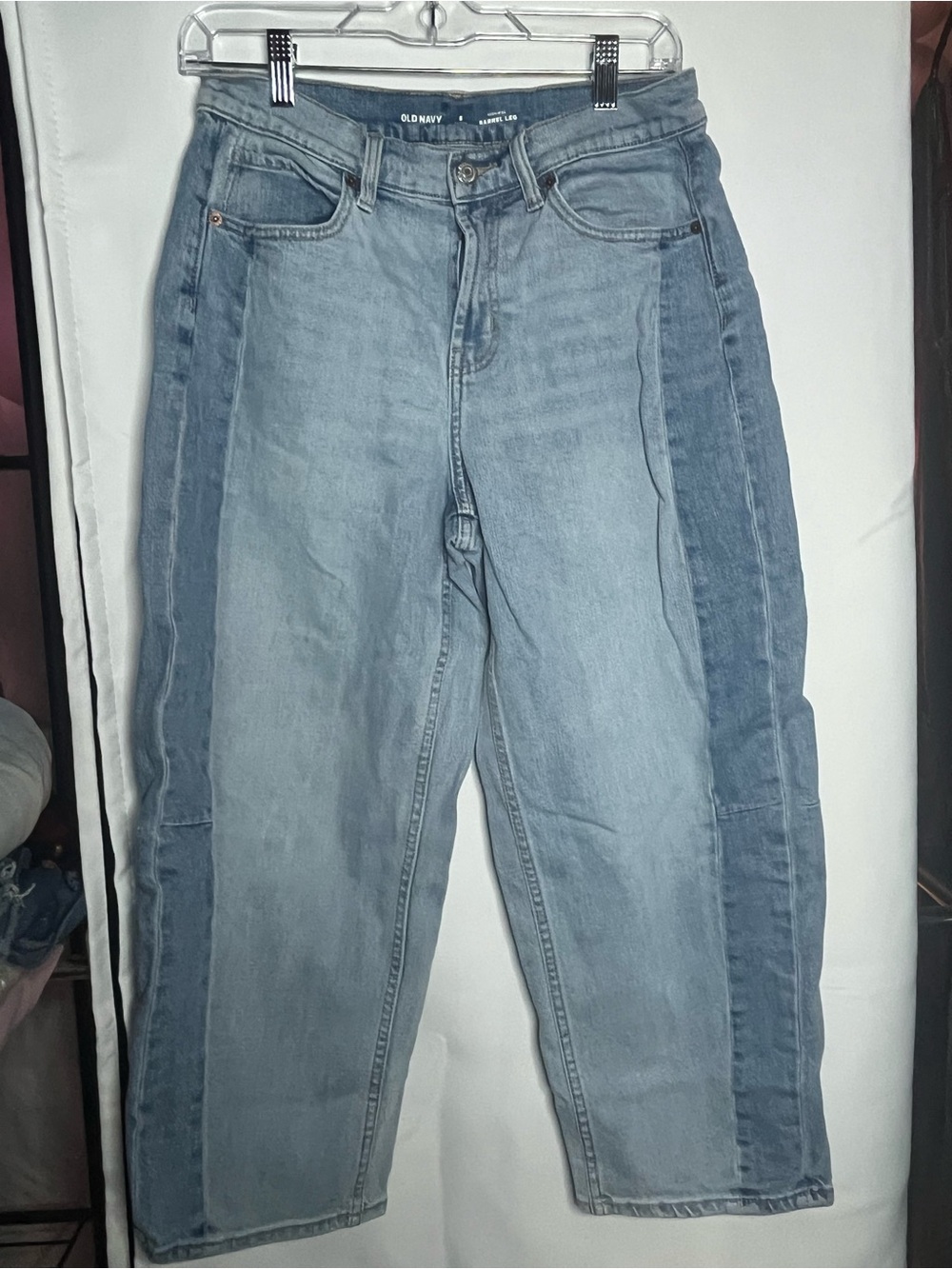 Old Navy Two-Tone Blue Boyfriend Jeans